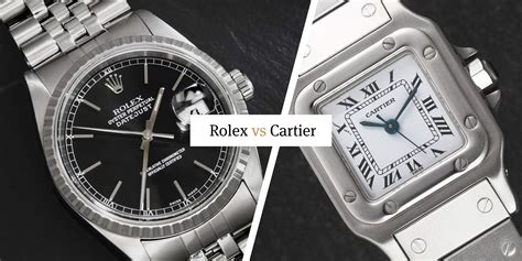 cartier vs rolex diamond